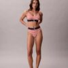Bralette elástico de microfibra Unlined con Monogram gráfico Bralette elástico de microfibra Unlined con Monogram gráfico