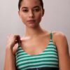 Bralette elástico de microfibra Unlined con Monogram gráfico Bralette elástico de microfibra Unlined con Monogram gráfico
