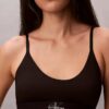 Bralette elástico de microfibra Unlined con Monogram gráfico Bralette elástico de microfibra Unlined con Monogram gráfico