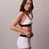 Bralette elástico de microfibra Unlined con Monogram gráfico Bralette elástico de microfibra Unlined con Monogram gráfico
