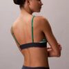 Bralette elástico de microfibra Unlined con Monogram gráfico Bralette elástico de microfibra Unlined con Monogram gráfico