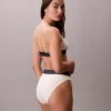 Bralette elástico de microfibra Unlined con Monogram gráfico Bralette elástico de microfibra Unlined con Monogram gráfico