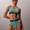 Bralette elástico de microfibra Unlined con Monogram gráfico Bralette elástico de microfibra Unlined con Monogram gráfico