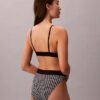 Bralette elástico de microfibra Unlined con Monogram gráfico Bralette elástico de microfibra Unlined con Monogram gráfico
