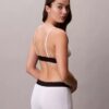 Bralette elástico de microfibra Unlined con Monogram gráfico Bralette elástico de microfibra Unlined con Monogram gráfico