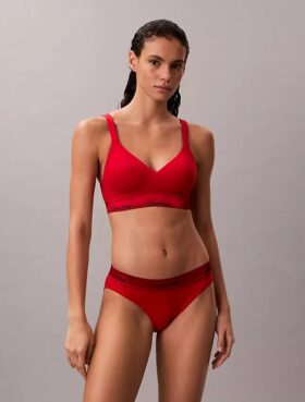 Bralette Icon de algodón y Modal con efecto metalizado