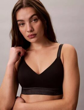 Bralette Icon de algodón y Modal metalizado con forro ligero