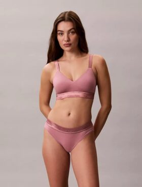 Bralette Icon de algodón y Modal metalizado con forro ligero