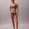 Bralette sin costuras de Microfiber acanalada con forro ligero Bralette sin costuras de Microfiber acanalada con forro ligero