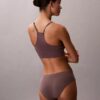 Bralette sin costuras de Microfiber acanalada con forro ligero Bralette sin costuras de Microfiber acanalada con forro ligero