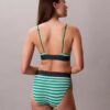 Bralette triangular elástica de Microfiber con Monogram gráfico y forro ligero Bralette triangular elástica de Microfiber con Monogram gráfico y forro ligero