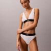 Bralette triangular elástica de Microfiber con Monogram gráfico y forro ligero Bralette triangular elástica de Microfiber con Monogram gráfico y forro ligero