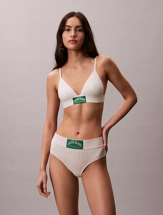Bralette triangular Heritage Classic Cotton Stretch con forro ligero Bralette triangular Heritage Classic Cotton Stretch con forro ligero
