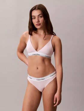 Bralette triangular Icon de algodón y Modal con forro ligero