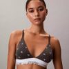 Bralette triangular Icon de algodón y Modal con forro ligero