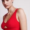 Bralette triangular ligeramente forrada de algodón Modal Icon