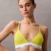 Bralette triangular ligeramente forrada de algodón Modal Icon