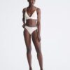 Bralette triangular ligeramente forrada de algodón Modal Icon