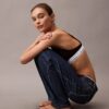 Bralette triangular ligeramente forrada de algodón Modal Icon