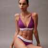 Bralette triangular ligeramente forrada de algodón Modal Icon