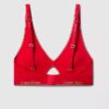Bralette triangular ligeramente forrada de algodón Modal Icon