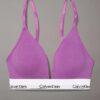 Bralette triangular ligeramente forrada de algodón Modal Icon