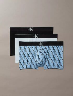 Bóxer Cotton Stretch con Monogram gráfico, paquete de 3 Bóxer Cotton Stretch con Monogram gráfico, paquete de 3