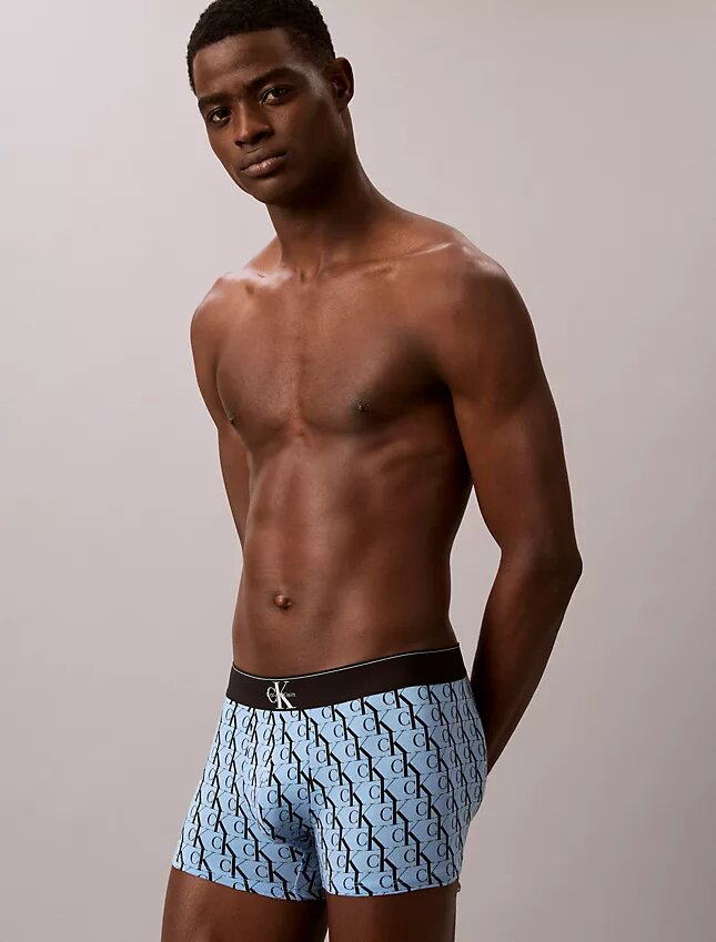 Bóxer Cotton Stretch con Monogram gráfico, paquete de 3 Bóxer Cotton Stretch con Monogram gráfico, paquete de 3