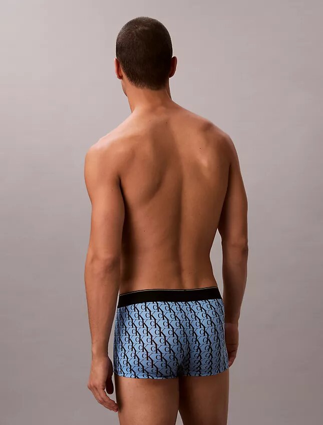 Bóxer elástico de microfibra con monograma gráfico y Low Rise Trunk Bóxer elástico de microfibra con monograma gráfico y Low Rise Trunk