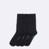 Calcetines de vestir con logotipo acanalado, paquete de 4 Calcetines de vestir con logotipo acanalado, paquete de 4