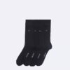 Calcetines de vestir de 4 unidades con logotipo de punto liso Calcetines de vestir de 4 unidades con logotipo de punto liso