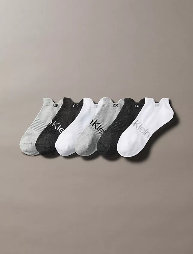 Calcetines invisibles de punto liso con doble lengüeta, paquete de 3 Calcetines invisibles de punto liso con doble lengüeta, paquete de 3