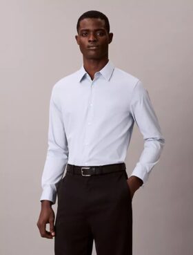 Camisa ajustada de algodón elástico Supima Cotton Stretch
