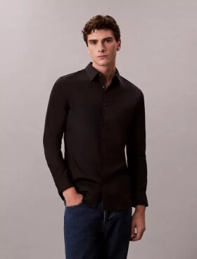 Camisa ajustada de algodón elástico Supima Cotton Stretch