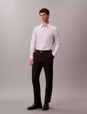 Camisa ajustada de algodón elástico Supima Cotton Stretch