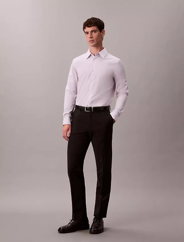 Camisa ajustada de algodón elástico Supima Cotton Stretch Camisa ajustada de algodón elástico Supima Cotton Stretch