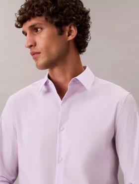 Camisa ajustada de algodón elástico Supima Cotton Stretch