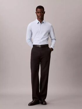 Camisa ajustada de algodón elástico Supima Cotton Stretch