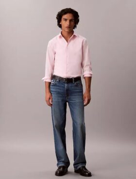 Camisa ajustada de algodón elástico Supima Cotton Stretch