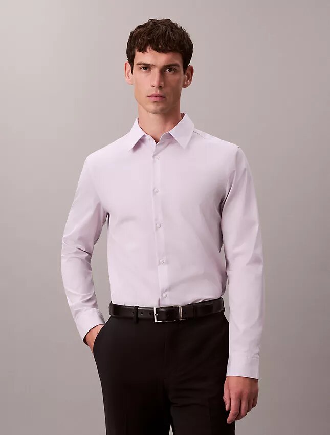 Camisa ajustada de algodón elástico Supima Cotton Stretch Camisa ajustada de algodón elástico Supima Cotton Stretch