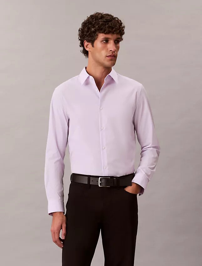 Camisa ajustada de algodón elástico Supima Cotton Stretch Camisa ajustada de algodón elástico Supima Cotton Stretch