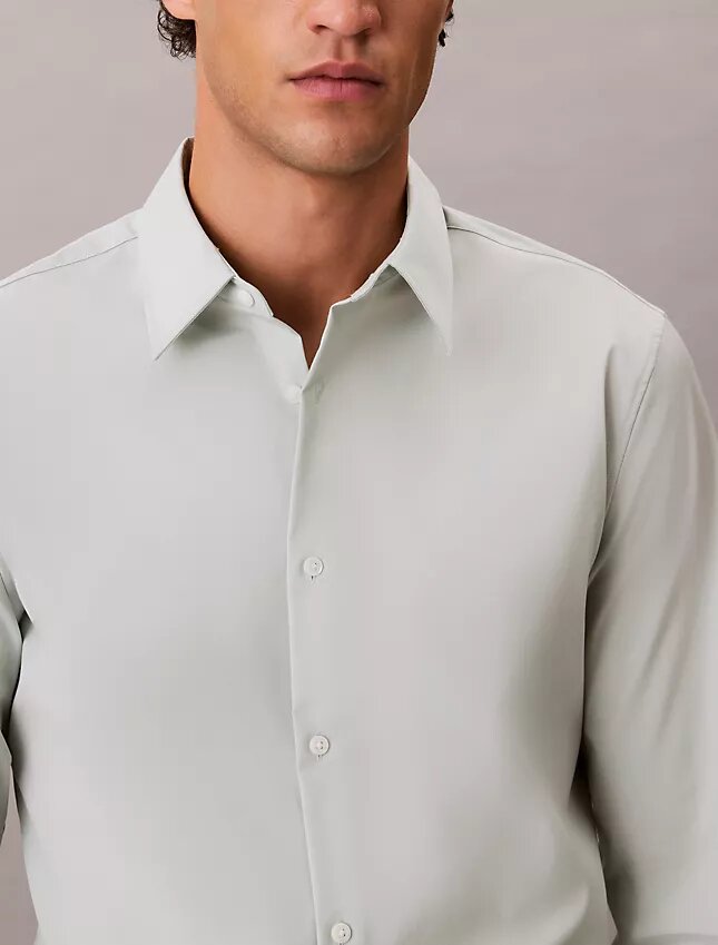 Camisa ajustada de algodón elástico Supima Cotton Stretch Camisa ajustada de algodón elástico Supima Cotton Stretch