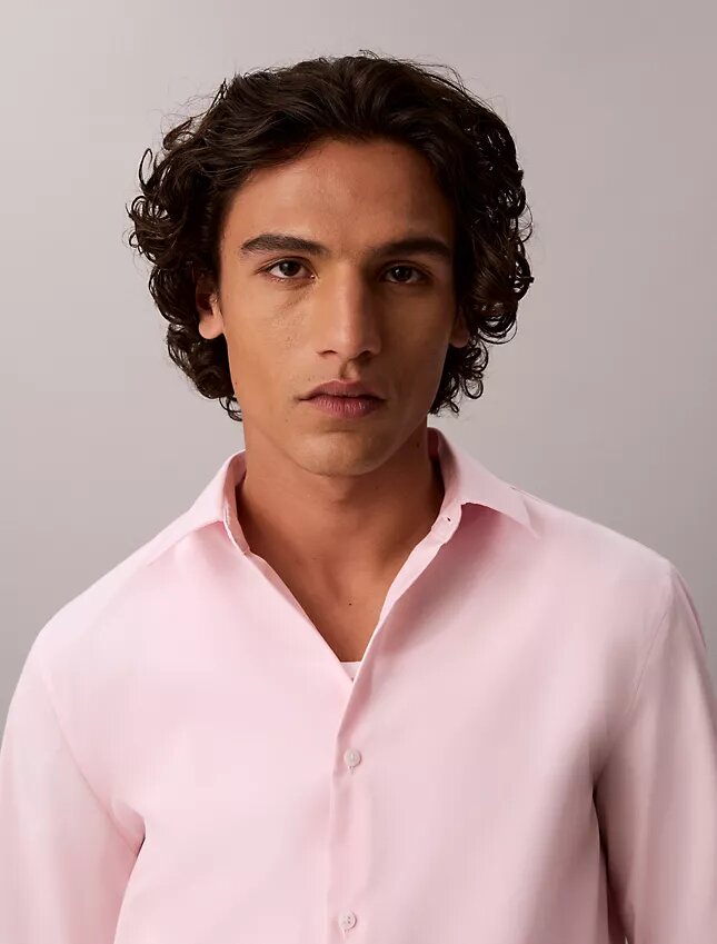 Camisa ajustada de algodón elástico Supima Cotton Stretch Camisa ajustada de algodón elástico Supima Cotton Stretch