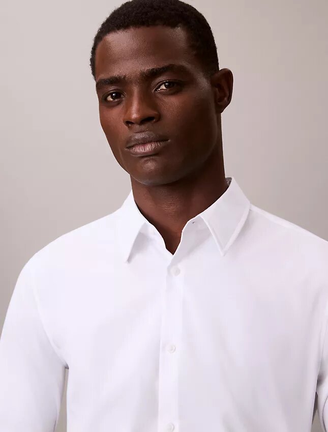 Camisa ajustada de algodón elástico Supima Cotton Stretch Camisa ajustada de algodón elástico Supima Cotton Stretch