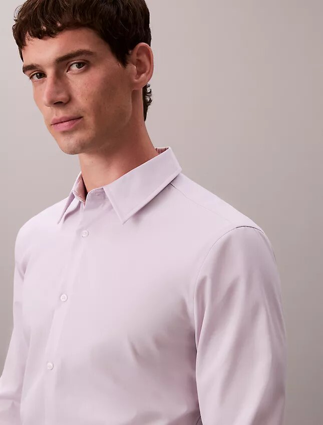 Camisa ajustada de algodón elástico Supima Cotton Stretch Camisa ajustada de algodón elástico Supima Cotton Stretch