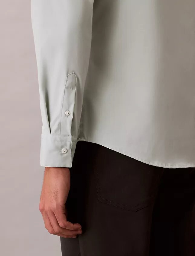 Camisa ajustada de algodón elástico Supima Cotton Stretch Camisa ajustada de algodón elástico Supima Cotton Stretch