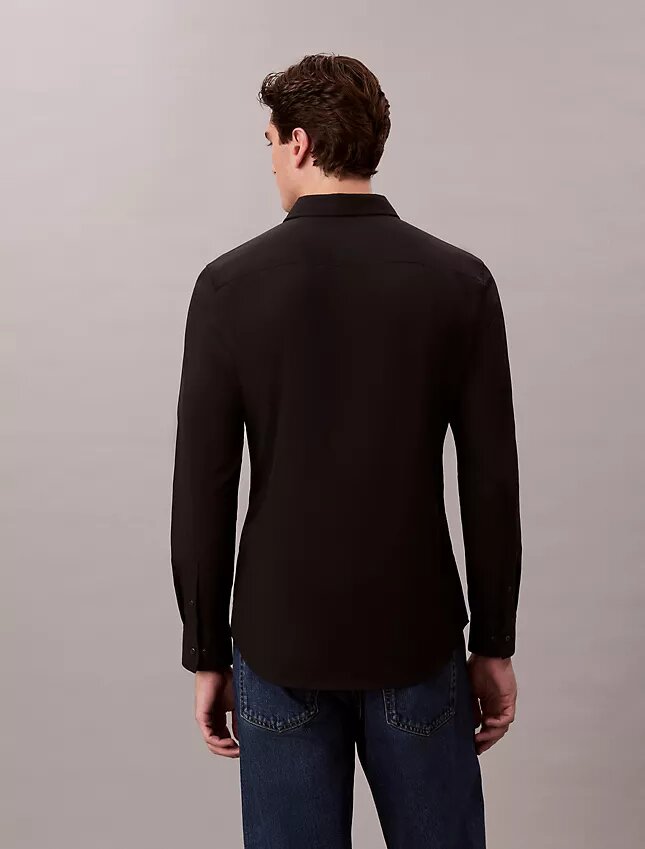 Camisa ajustada de algodón elástico Supima Cotton Stretch Camisa ajustada de algodón elástico Supima Cotton Stretch