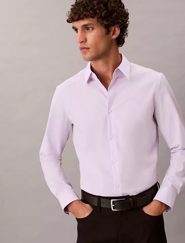 Camisa ajustada de algodón elástico Supima Cotton Stretch Camisa ajustada de algodón elástico Supima Cotton Stretch