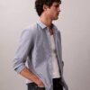 Camisa ajustada de Cotton Stretch a rayas con botones Camisa ajustada de Cotton Stretch a rayas con botones