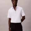 Camisa ajustada de Cotton Stretch con botones Camisa ajustada de Cotton Stretch con botones